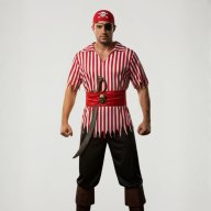 Disfraz Pirata Rebel / Hombre Adulto